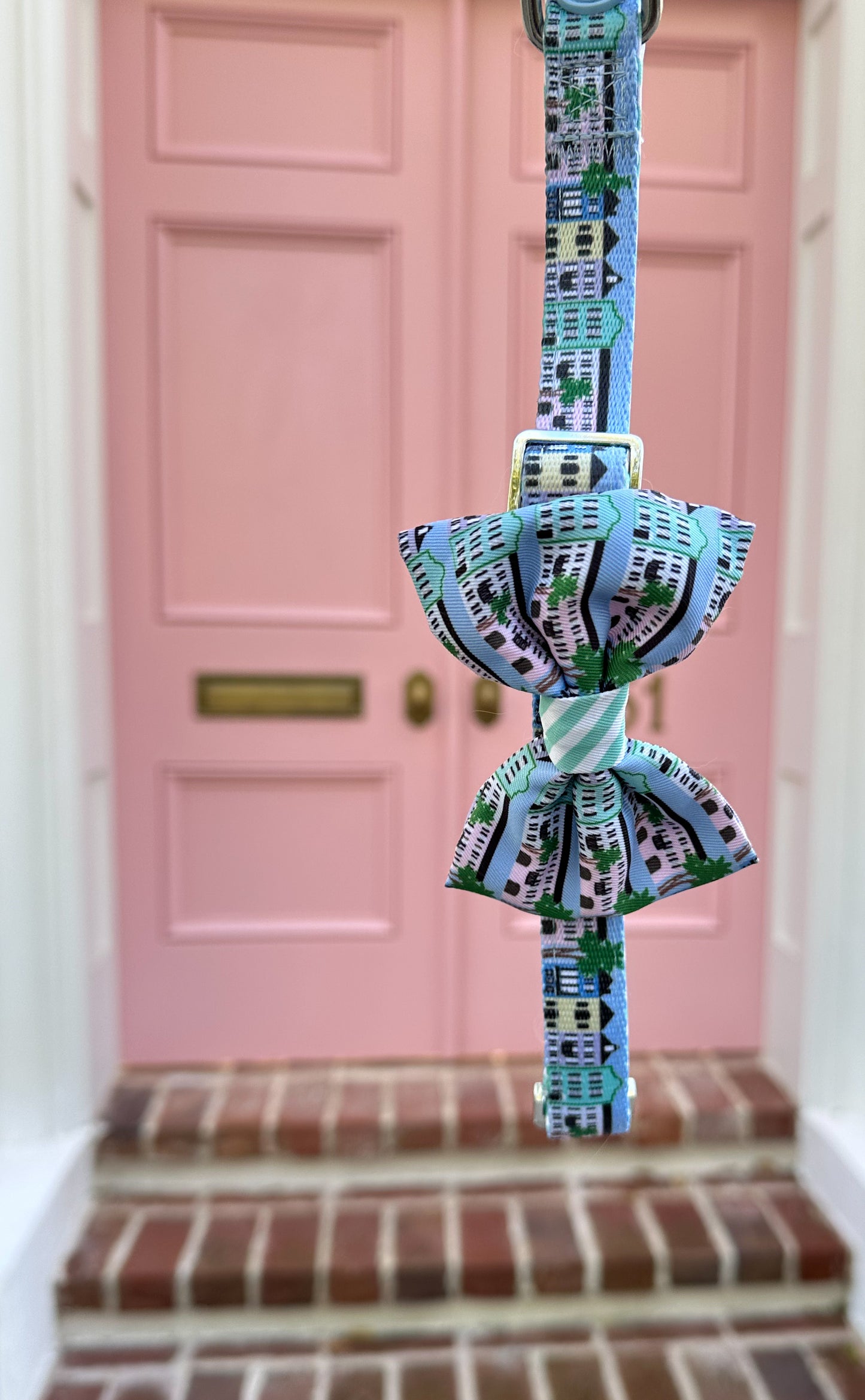 Rainbow Row Bow Tie