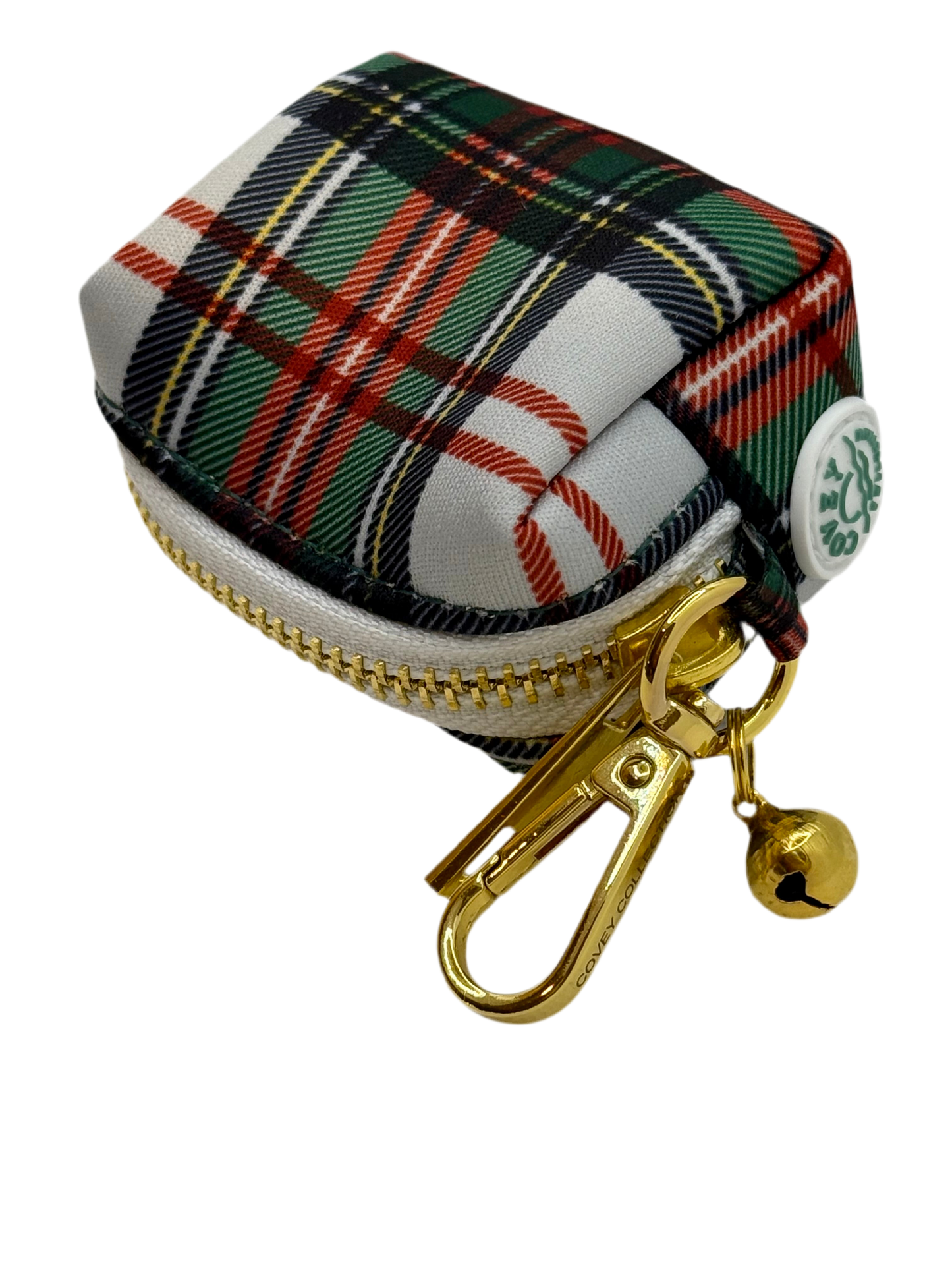 Holiday Plaid Waste Bag Holder