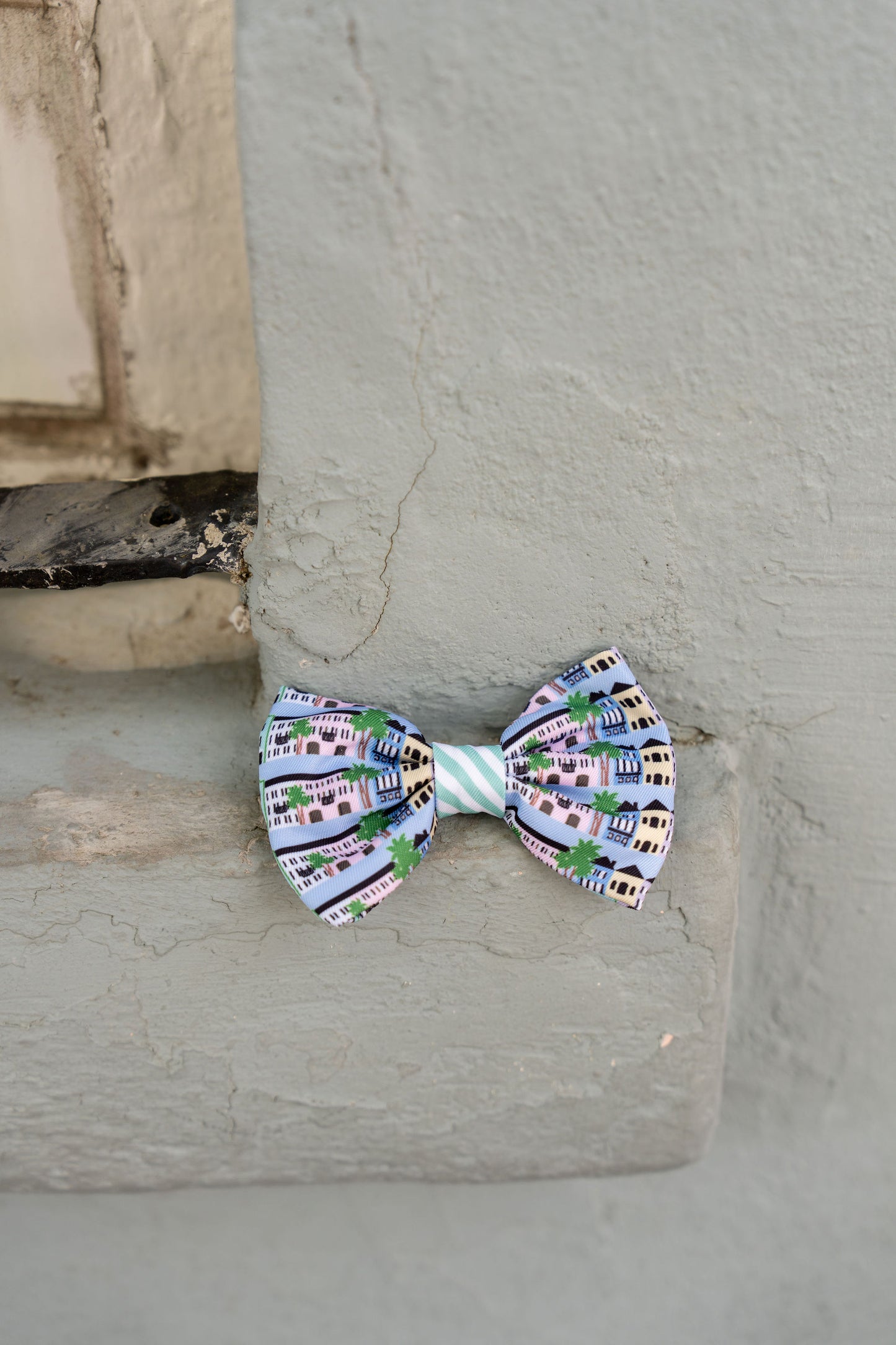 Rainbow Row Bow Tie