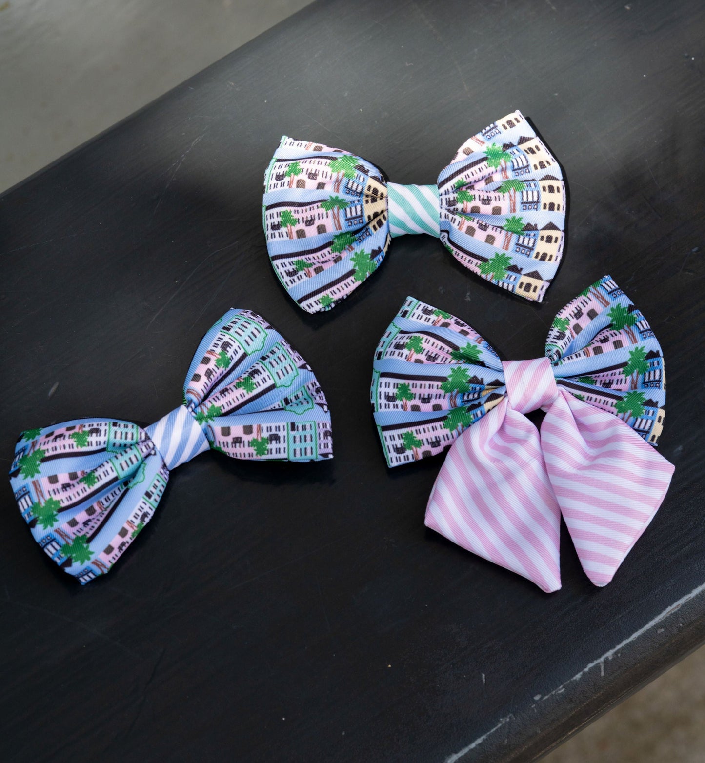 Rainbow Row Sailor Bow Tie