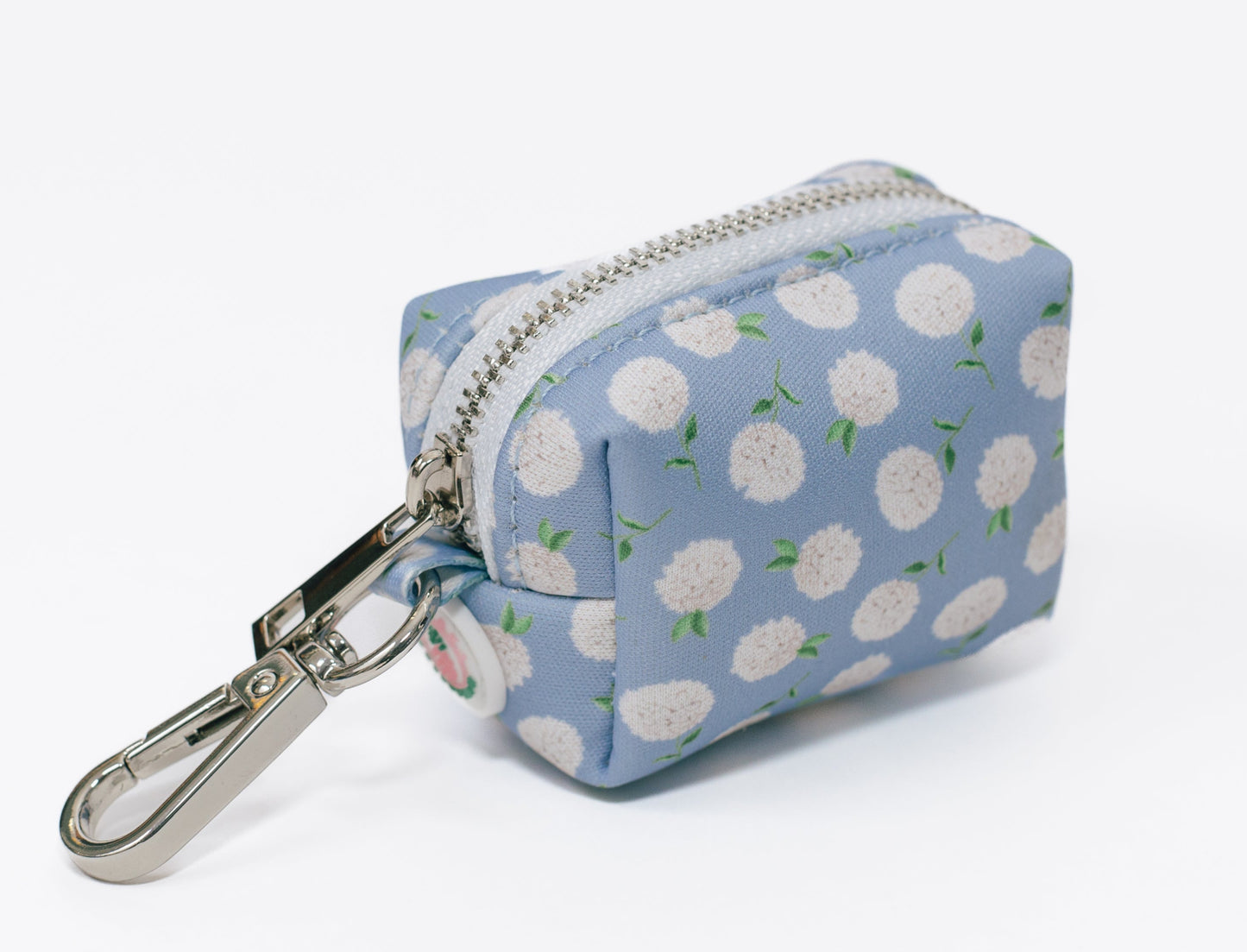 White Hydrangea Waste Bag Holder