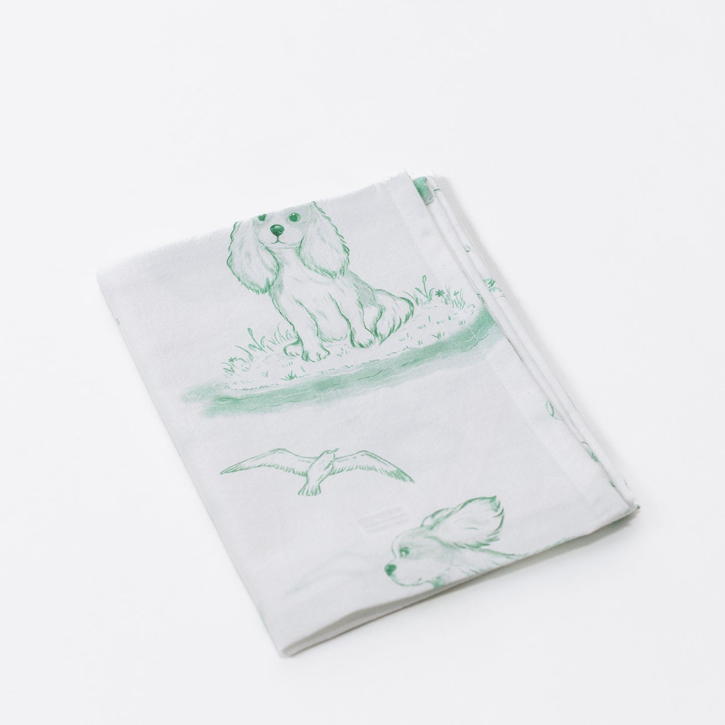 Cavalier Toile Tea Towel