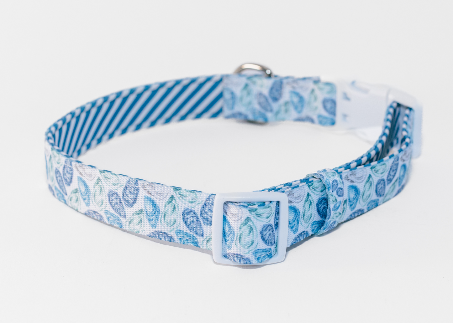 Blue Oyster Dog Collar