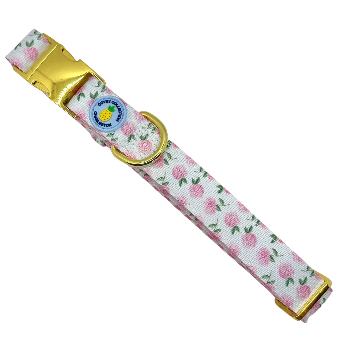 Pink Hydrangea Dog Collar