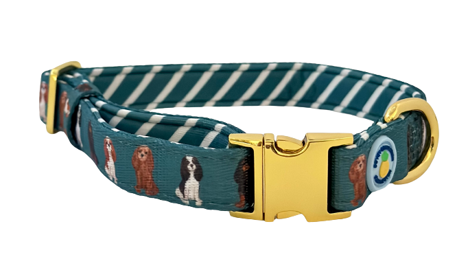 Cavalier Dog Collar - Green