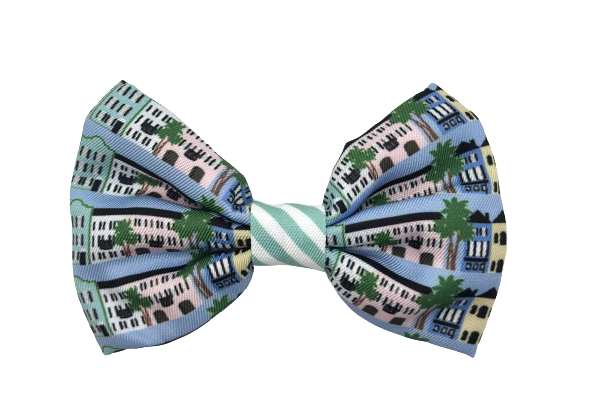 Rainbow Row Bow Tie