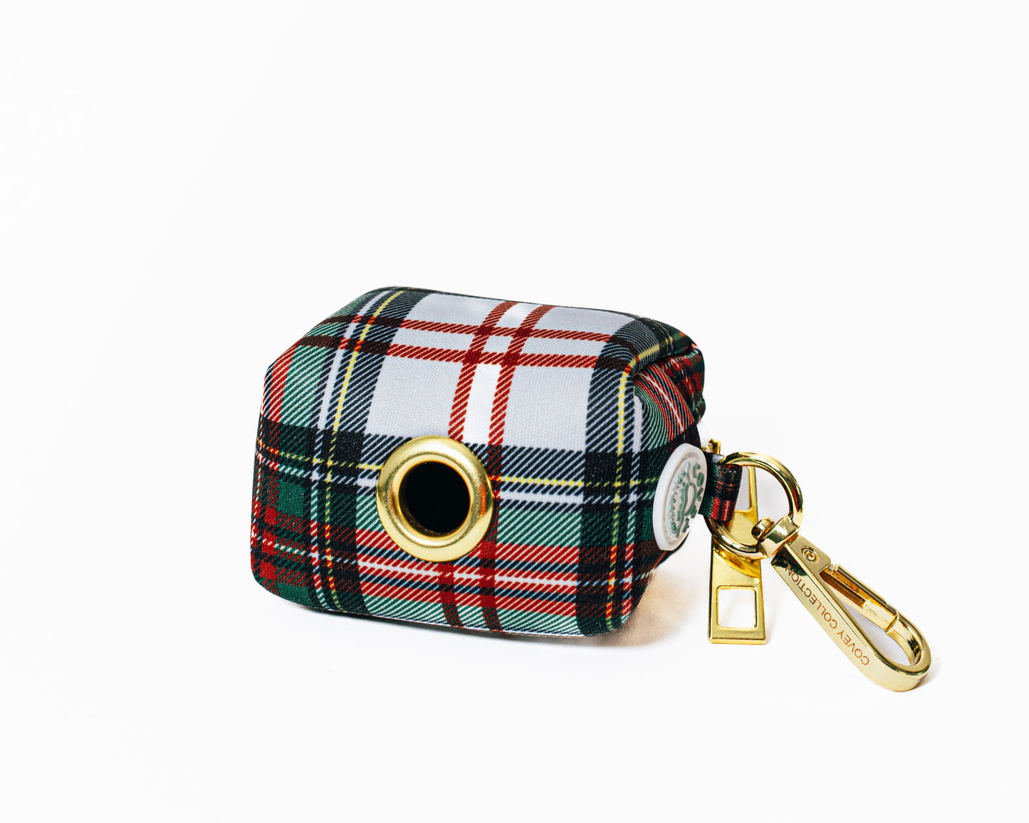 Holiday Plaid Waste Bag Holder