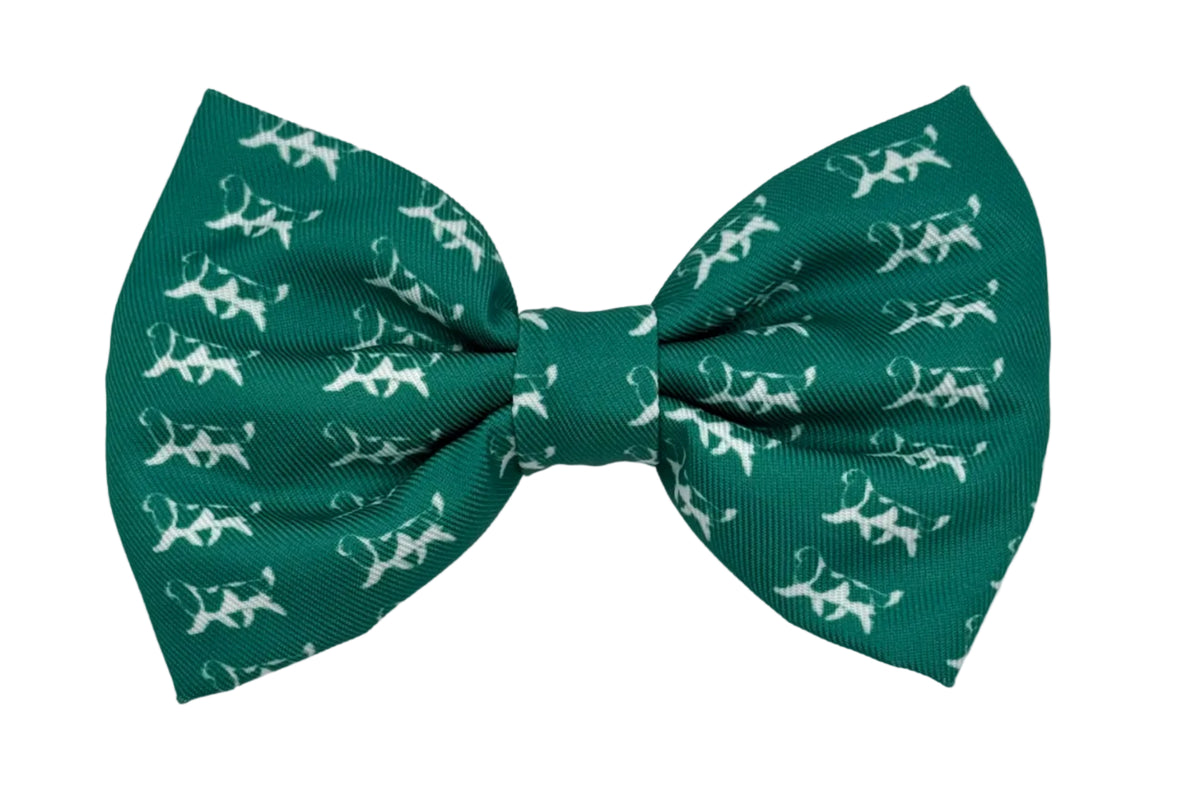 Cavalier Silhouette Bow Tie - Green