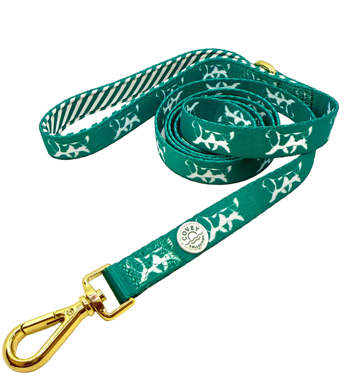 Cavalier Silhouette Leash - Green