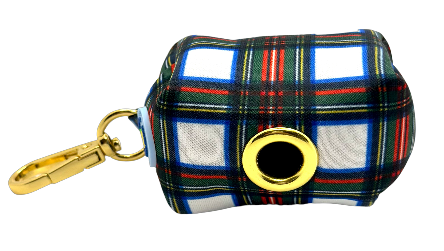 Tartan Waste Bag Holder