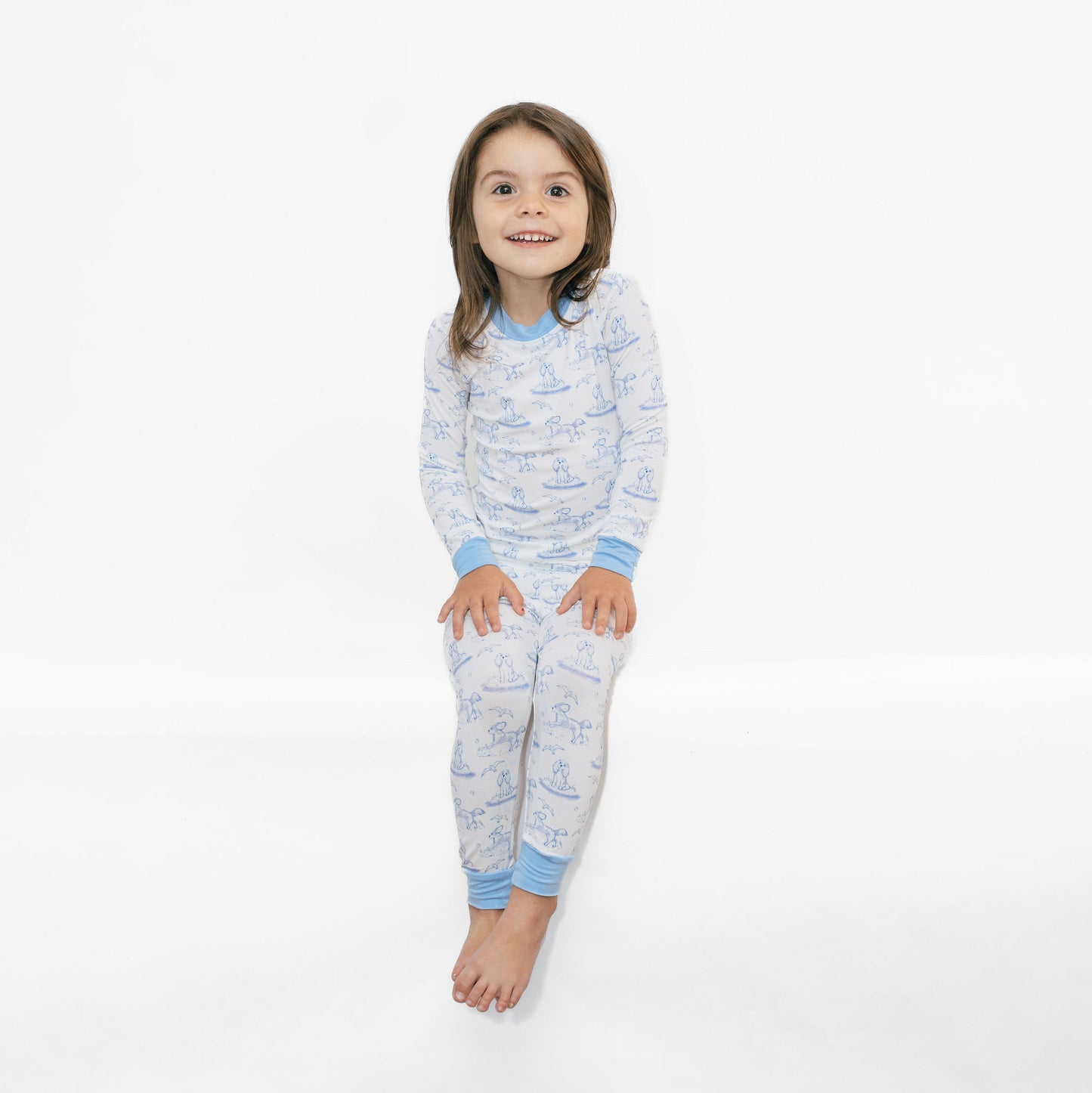 Kids Cavalier Toile Pajamas
