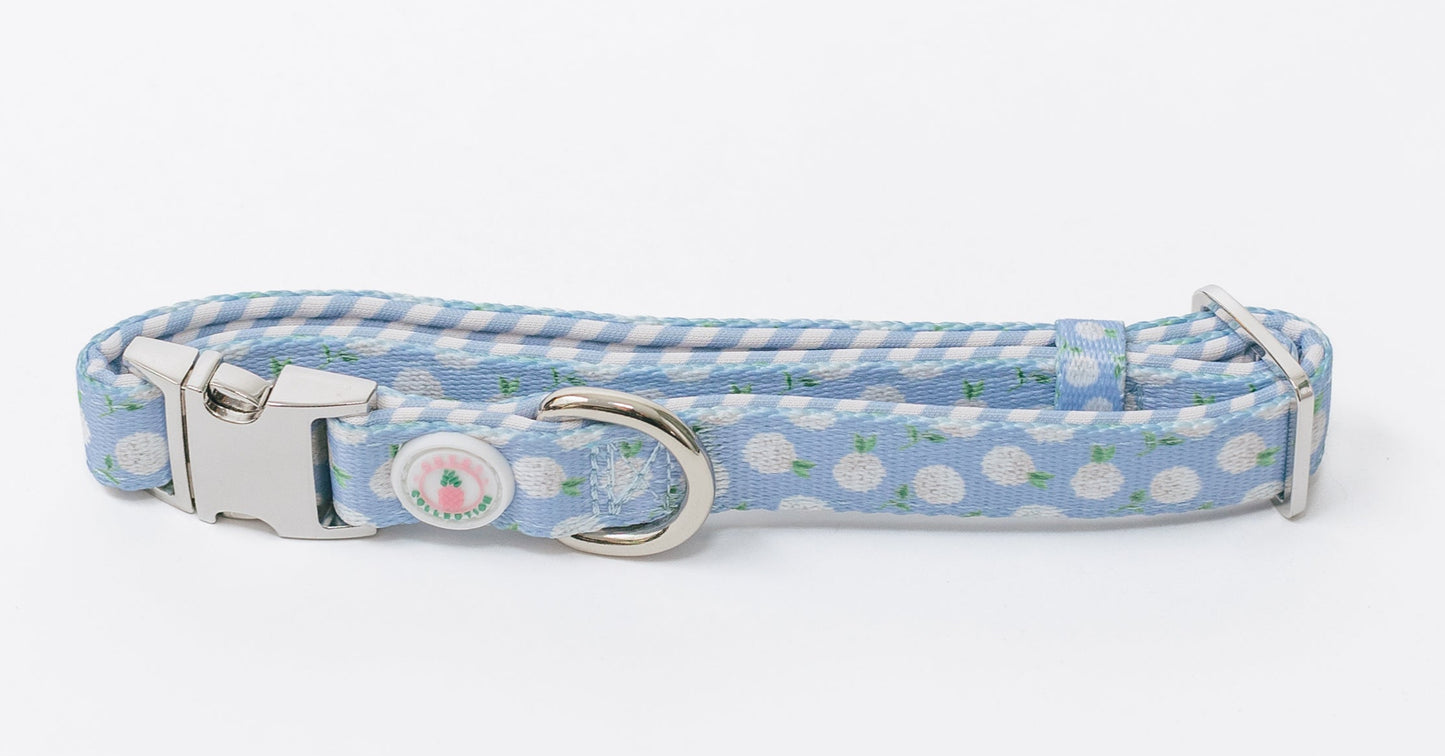 Hydrangea Dog Collar - White