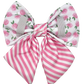 Pink Hydrangea Sailor Bow Tie