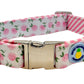 Hydrangea Dog Collar - Pink