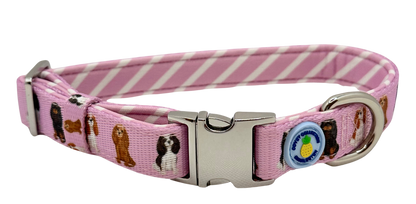 Cavalier Dog Collar - Pink