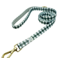 Green Gingham Leash