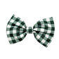 Green Gingham Bow Tie