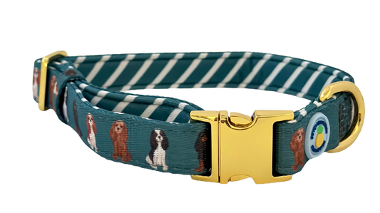 Cavalier Dog Collar - Green