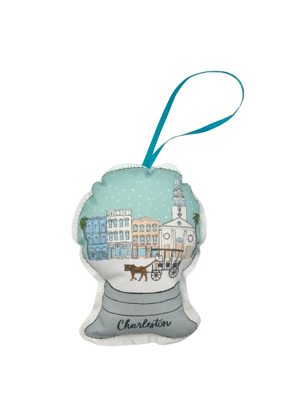 Charleston Ornament - Broad Street Snow Globe