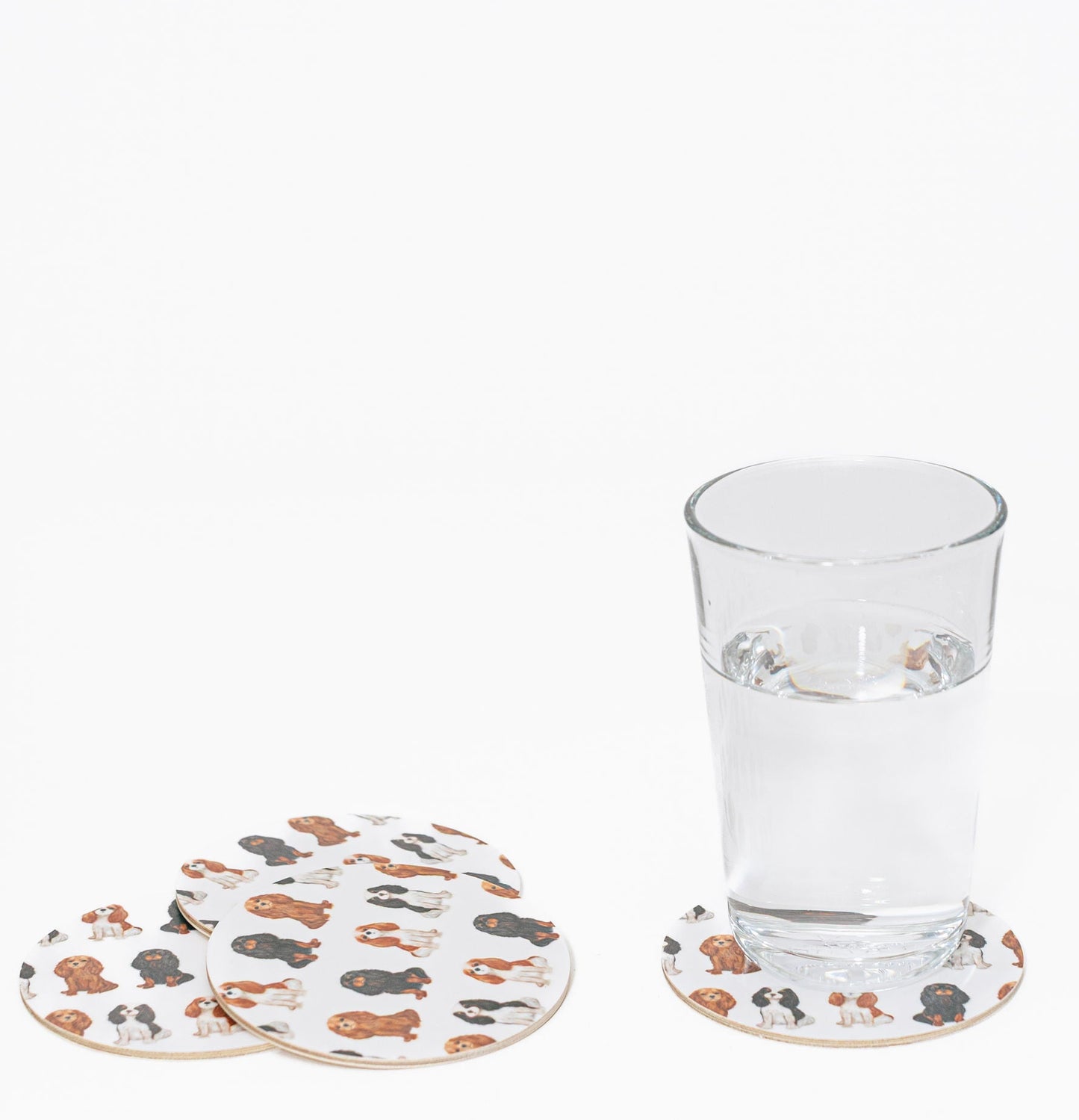 Cavalier Birch Wood Coasters (Set of 4)