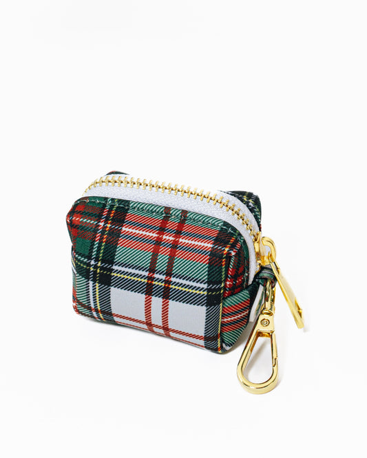 Holiday Plaid Waste Bag Holder
