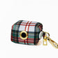 Holiday Plaid Waste Bag Holder